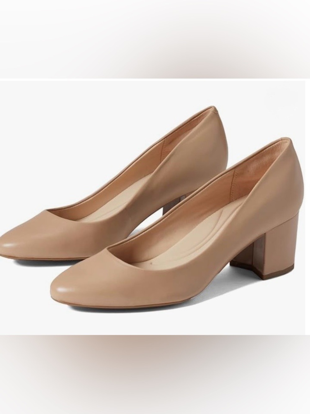 Easy Spirit Women's Taupe Block Heel Pumps Size 6.5